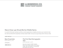 Tablet Screenshot of lamoureuxandco.com